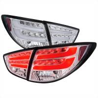 Spec'D Tuning Products - Spec-D 2010-2012 Hyundai Tucson LED Tail Lights (Chrome Housing/Clear Lens) - Image 1