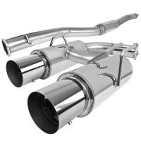 Spec'D Tuning Products - Spec-D 2008-2015 Mitsubishi Lancer EVO X/EVO 10 T-304 Stainless Steel N1 Style Dual Catback Exhaust System - Image 1