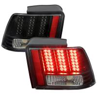 Spec'D Tuning Products - Spec-D 1999-2004 Ford Mustang Sequential LED Tail Lights - RS (Matte Black Housing/Clear Lens) - Image 1