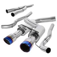 Spec'D Tuning Products - Spec-D 2015-2020 Ford Mustang 2.3L EcoBoost Dual Catback Exhaust System (Burnt Tip) - Image 1