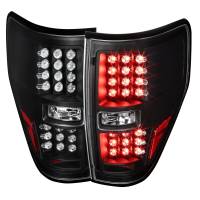 Spec'D Tuning Products - Spec-D 2009-2014 Ford F-150 LED Tail Lights (Matte Black Housing/Clear Lens) - Image 1