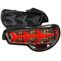 Spec'D Tuning Products - Spec-D 2013-2016 Scion FRS/ Subaru BRZ Lambo Style Sequential LED Tail Lights (Chrome Housing/Smoke Lens) - Image 1