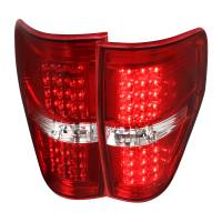 Spec'D Tuning Products - Spec-D 2009-2014 Ford F-150 LED Tail Lights - OZ (Chrome Housing/Red Clear Lens) - Image 1