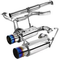 Spec'D Tuning Products - Spec-D 2008-2014 Subaru Impreza WRX STI Sedan T-304 Stainless Steel N1 Style Dual Catback Exhaust System w/ Burnt Tip - Image 1