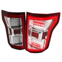 Spec'D Tuning Products - Spec-D 2015-2017 Ford F-150 LED Tail Lights (Chrome Housing/Red Lens) - Image 1