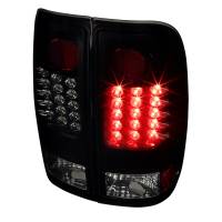 Spec'D Tuning Products - Spec-D 1997-2007 Ford F-150/F-250/F-350/F-450/F-550 Styleside LED Tail Lights (Glossy Black Housing/Smoke Lens) - Image 1