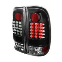 Spec'D Tuning Products - Spec-D 2008-2016 Ford F-250/F-350/F-450/F-550 Super Duty LED Tail Lights (Matte Black Housing/Clear Lens) - Image 1