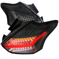 Spec'D Tuning Products - Spec-D 2015-2019 Ford Focus Hatchback LED Tail Lights (Chrome Housing/Smoke Lens) - Image 1