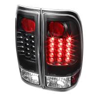 Spec'D Tuning Products - Spec-D 1997-2007 Ford F-150/F-250/F-350/F-450/F-550 Styleside V2 LED Tail Lights (Matte Black Housing/Clear Lens) - Image 1