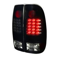 Spec'D Tuning Products - Spec-D 2008-2016 Ford F-250/F-350/F-450/F-550 Super Duty LED Tail Lights (Glossy Black Housing/Smoke Lens) - Image 1
