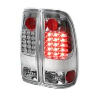 Spec'D Tuning Products - Spec-D 2008-2016 Ford F-250/F-350/F-450/F-550 Super Duty LED Tail Lights (Chrome Housing/Clear Lens) - Image 1