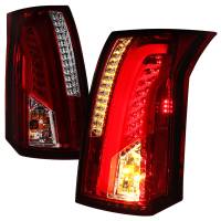 Spec'D Tuning Products - Spec-D 2003-2007 Cadillac CTS LED Tail Lights (Chrome Housing/Red Smoke Lens) - Image 1