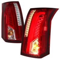 Spec'D Tuning Products - Spec-D 2003-2007 Cadillac CTS LED Tail Lights (Chrome Housing/Red Lens) - Image 1