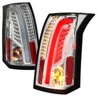 Spec'D Tuning Products - Spec-D 2003-2007 Cadillac CTS LED Tail Lights (Chrome Housing/Clear Lens) - Image 1