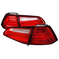 Spec'D Tuning Products - Spec-D 2015-2017 Volkswagen Golf/GTI LED Tail Lights (Chrome Housing/Red Lens) - Image 1