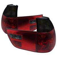 Spec'D Tuning Products - Spec-D 2000-2006 BMW E53 X5 Tail Lights - APC (Chrome Housing/Red Smoke Lens) - Image 1