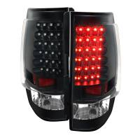 Spec'D Tuning Products - Spec-D 2007-2014 Chevrolet Tahoe/Suburban LED Tail Lights (Matte Black Housing/Clear Lens) - Image 1