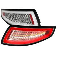Spec'D Tuning Products - Spec-D 2005-2008 Porsche 911 997 / 2007-2009 911 997 GT3 LED Tail Lights (Chrome Housing/Clear Lens) - Image 1