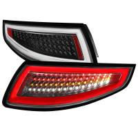 Spec'D Tuning Products - Spec-D 2005-2008 Porsche 911 997 Carrera / 2007-2009 911 997 GT3 LED Tail Lights (Matte Black Housing/Clear Lens) - Image 1