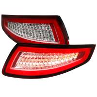 Spec'D Tuning Products - Spec-D 2005-2008 Porsche 911 997 Carrera / 2007-2009 911 997 GT3 LED Tail Lights (Chrome Housing/Red Lens) - Image 1