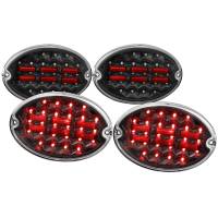 Spec'D Tuning Products - Spec-D 1997-2004 Chevrolet Corvette C5 LED Tail Lights (Matte Black Housing/Clear Lens) - Image 1