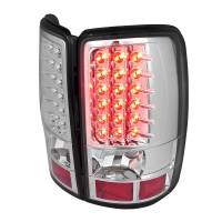Spec'D Tuning Products - Spec-D 2000-2006 Chevrolet Suburban/Tahoe GMC Yukon/Yukon XL LED Tail Lights (Chrome Housing/Clear Lens) - Image 1