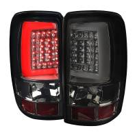 Spec'D Tuning Products - Spec-D 2000-2006 Chevrolet Suburban/Tahoe GMC Yukon/Yukon XL LED C Bar Tail Lights (Chrome Housing/Smoke Lens) - Image 1