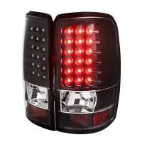 Spec'D Tuning Products - Spec-D 2000-2006 Chevrolet Suburban/Tahoe GMC Yukon/Yukon XL LED Tail Lights (Matte Black Housing/Clear Lens) - Image 1