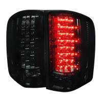 Spec'D Tuning Products - Spec-D 2007-2014 Chevrolet Silverado LED Tail Lights - OZ (Chrome Housing/Smoke Lens) - Image 1