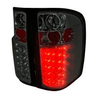 Spec'D Tuning Products - Spec-D 2007-2014 Chevrolet Silverado LED Tail Lights (Chrome Housing/Smoke Lens) - Image 1
