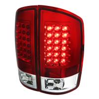 Spec'D Tuning Products - Spec-D 2007-2009 Dodge RAM LED Tail Lights (Chrome Housing/Red Lens) - Image 1
