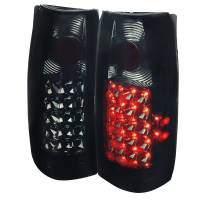 Spec'D Tuning Products - Spec-D 1988-2000 Chevrolet C/K C10/Silverado/Tahoe/Suburban GMC Sierra/Jimmy/Yukon APC LED Tail Lights (Chrome Housing/Smoke Lens) - Image 1