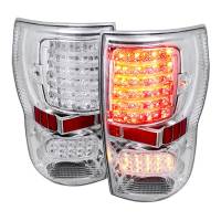 Spec'D Tuning Products - Spec-D 2007-2013 Toyota Tundra LED Tail Lights (Chrome Housing/Clear Lens) - Image 1
