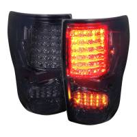 Spec'D Tuning Products - Spec-D 2007-2013 Toyota Tundra LED Tail Lights (Chrome Housing/Smoke Lens) - Image 1