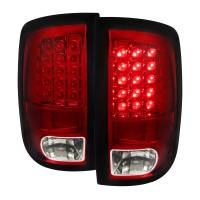 Spec'D Tuning Products - Spec-D 2009-2018 Dodge RAM 1500 / 2019-2021 RAM Classic / 2010-2018 RAM 2500 3500 LED Tail Lights (Chrome Housing/Red Lens) - Image 1