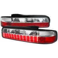 Spec'D Tuning Products - Spec-D 1989-1994 Nissan 240SX S13 Coupe LED Tail Lights (Chrome Housing/Clear Lens) - Image 1