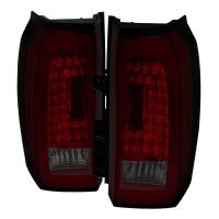 Spec'D Tuning Products - Spec-D 2015-2020 GMC Yukon/Yukon XL Denali SLE/SLT LED Tail Lights (Chrome Housing/Red Smoke Lens) - Image 1