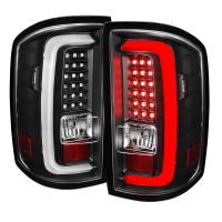Spec'D Tuning Products - Spec-D 2014-2018 GMC Sierra 1500/2500HD/3500HD V2 LED Tail Lights (Matte Black Housing/Clear Lens) - Image 1