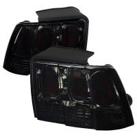 Spec'D Tuning Products - Spec-D 1999-2004 Ford Mustang Tail Lights (Chrome Housing/Smoke Lens) - Image 1