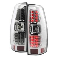 Spec'D Tuning Products - Spec-D 2007-2012 Chevrolet Avalanche LED Tail Lights (Chrome Housing/Clear Lens) - Image 1