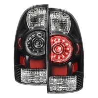 Spec'D Tuning Products - Spec-D 2005-2015 Toyota Tacoma LED Tail Lights (Matte Black Housing/Clear Lens) - Image 1