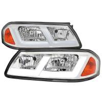 Spec'D Tuning Products - Spec-D 2000-2005 Chevrolet Impala LED Bar Factory Style Headlights  (Chrome Housing/Clear Lens) - Image 1