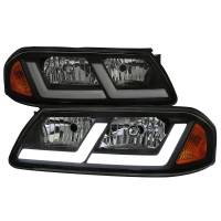 Spec'D Tuning Products - Spec-D 2000-2005 Chevrolet Impala LED Bar Factory Style Headlights  (Matte Black Housing/Smoke Lens) - Image 1