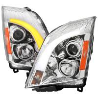 Spec'D Tuning Products - Spec-D 2008-2014 Cadillac CTS Switchback Sequential LED Bar Projector Headlights (Chrome Housing/Clear Lens) - Image 1