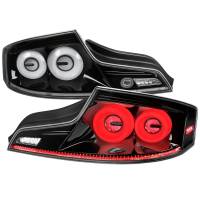Spec'D Tuning Products - Spec-D 2003-2007 Infiniti G35 Coupe White LED Halo Sequential Signal Tail Lights (Glossy Black Housing/Clear Lens) - Image 1