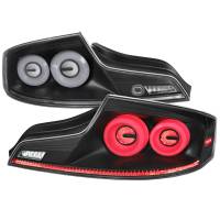 Spec'D Tuning Products - Spec-D 2003-2007 Infiniti G35 Coupe White LED Halo Sequential Signal Tail Lights (Matte Black Housing/Clear Lens) - Image 1