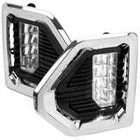 Spec'D Tuning Products - Spec-D 2019-2021 GMC Sierra 1500 Denali/SLT/AT4 Switchback LED Fog Lights Kit (Chrome Housing/Clear Lens) - Image 1