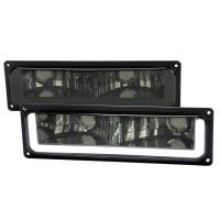 Spec'D Tuning Products - Spec-D 1988-1998 Chevrolet C10 GMC C/K LED Strip Bumper Corner Signal Lights (Chrome Housing/Smoke Lens) - Image 1
