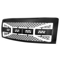 Spec'D Tuning Products - Spec-D 2009-2014 Ford F-150 Carbon Fiber Look Raptor Style Mesh Grille with LED Light Bar - Image 1