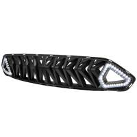 Spec'D Tuning Products - Spec-D 2018-2023 Ford Mustang Shark Style Hood Grille w/ Sequential LED Turn Signal Lights - Image 1